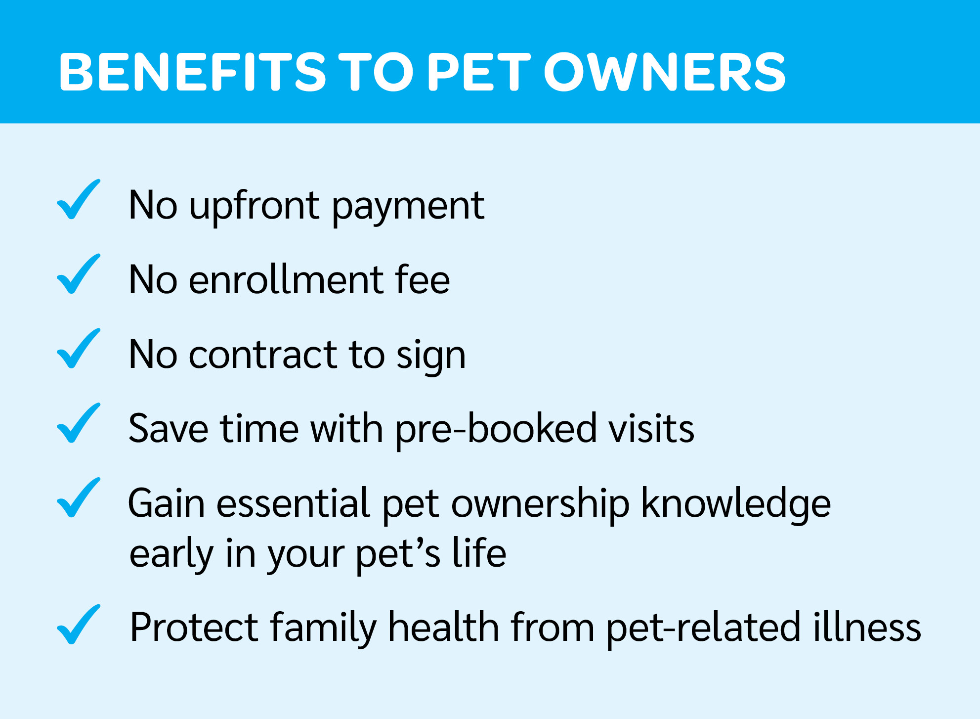 Benefits for Pets - Healthy Start Program